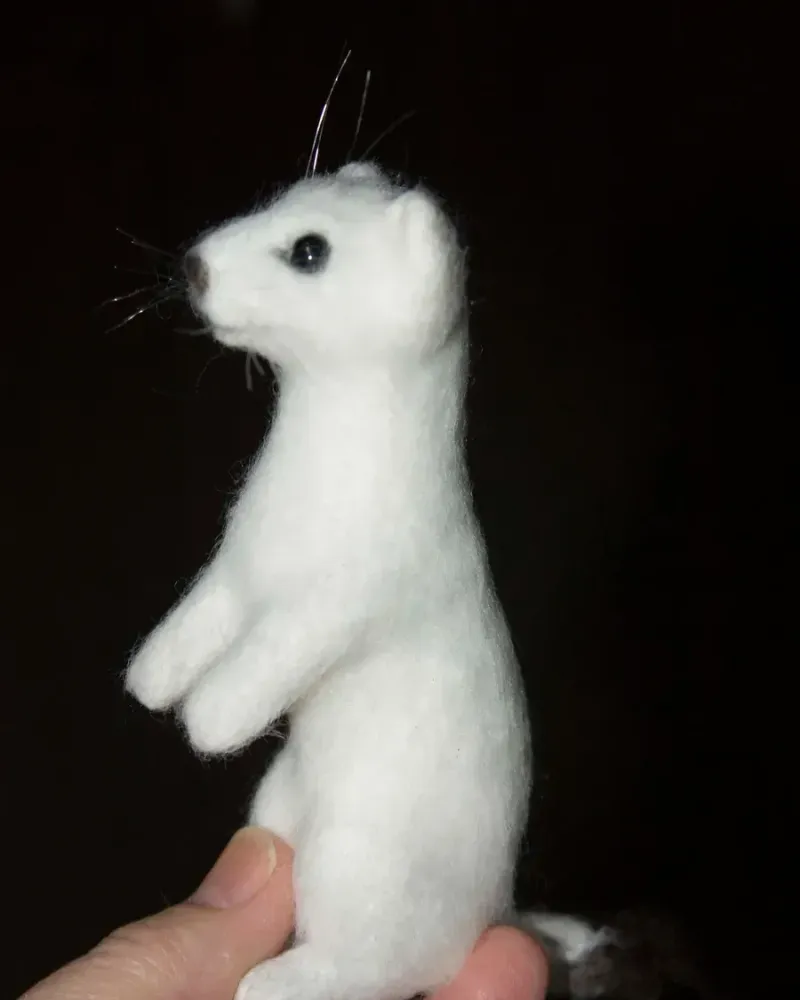 Ласка, валяная игрушка — Основной