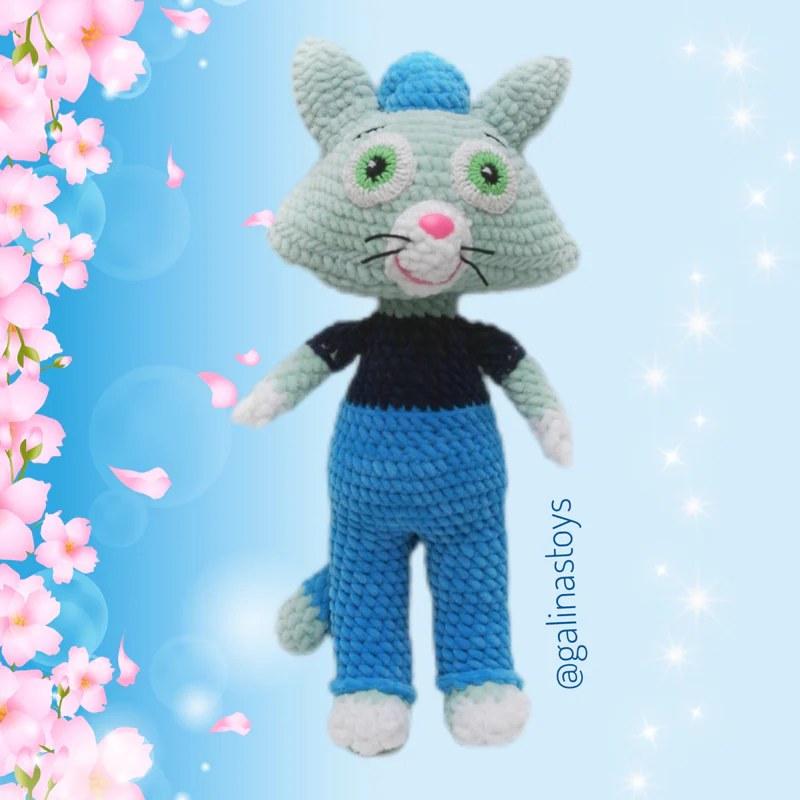 Вязаная игрушка Котёнок Мур