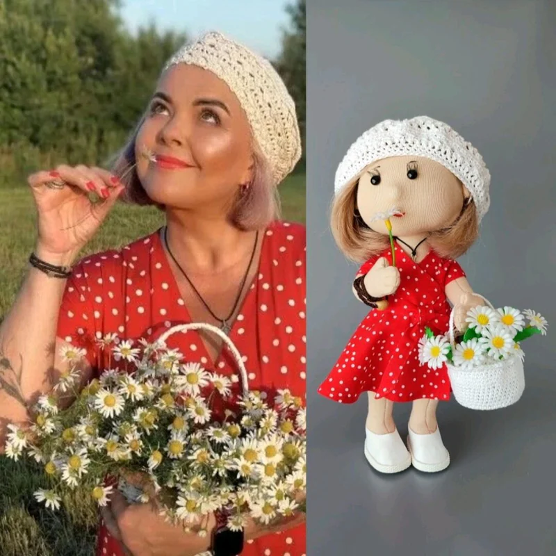 Кукла по фото Подарок подруге на день рождения Кукла ручной работы