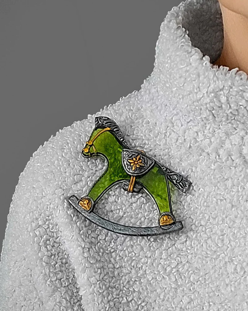 Брошь Лошадка