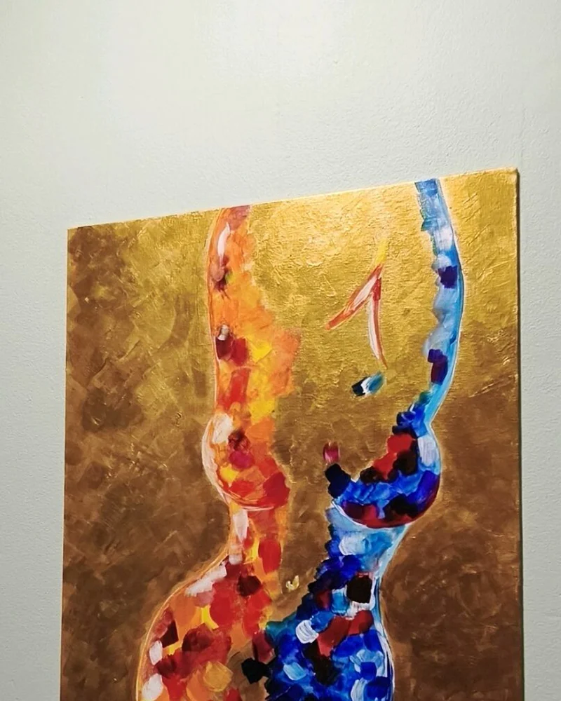 Картина «Две грани», акрил, 40×50 см — 40×50 см