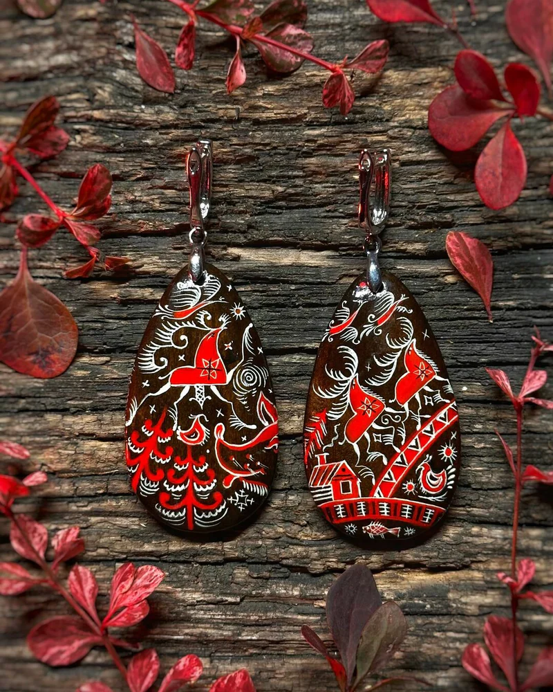 Серьги « Северная сказка»