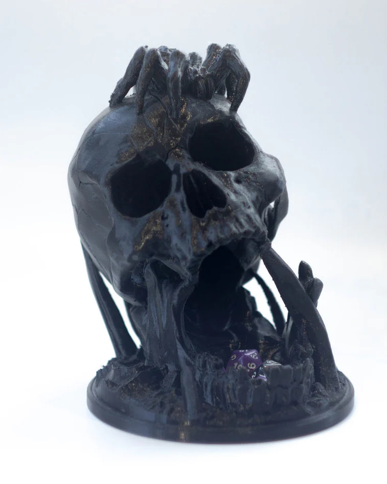 Дайстауэр "Череп с пауком" Dice Tower