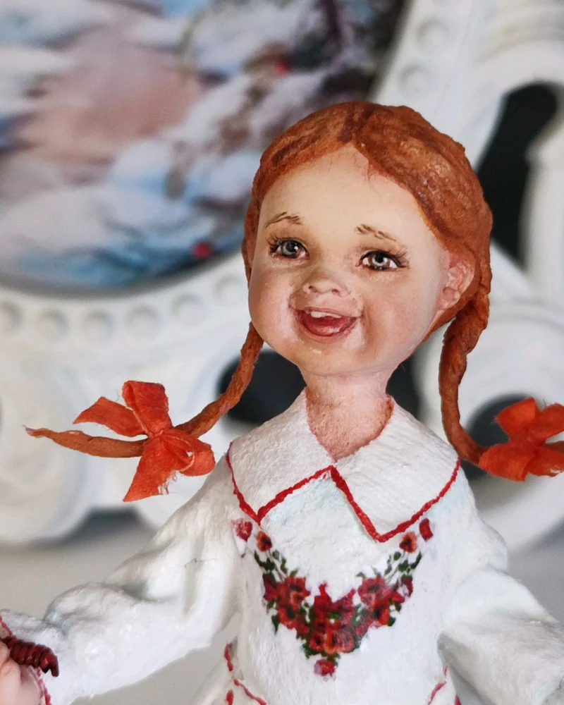 Ёлочная игрушка из ваты