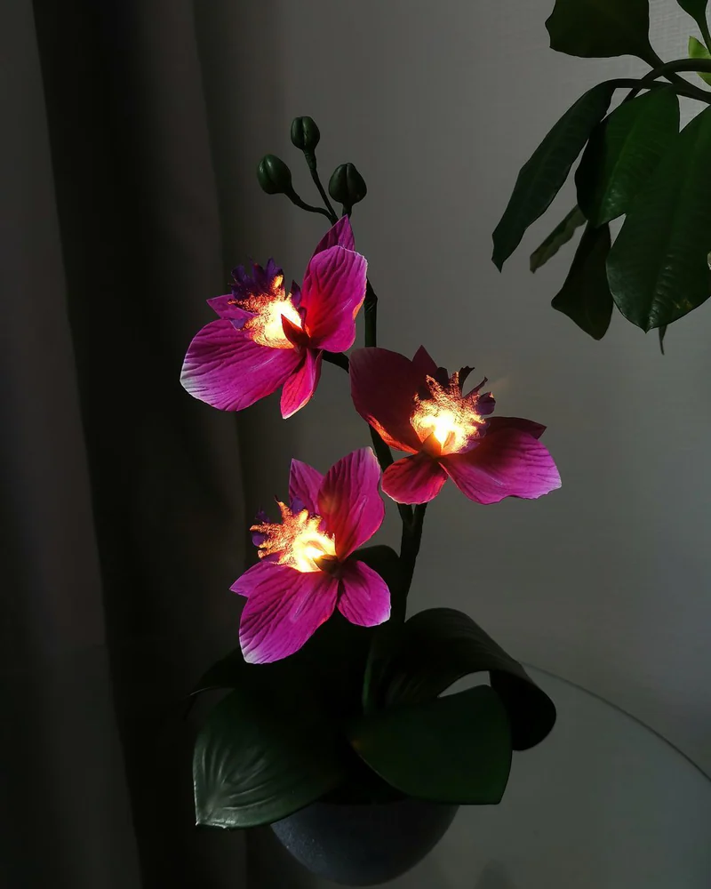 Ночник орхидеи «Violet», фиолетовый
