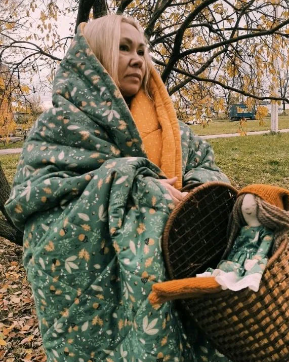 Текстильный плед Осень