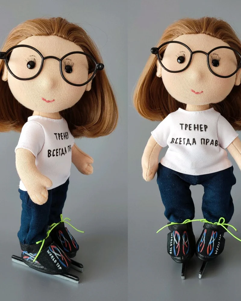 Кукла по фото Подарок тренеру фигуристке спортсменке Ручная работа — Основной