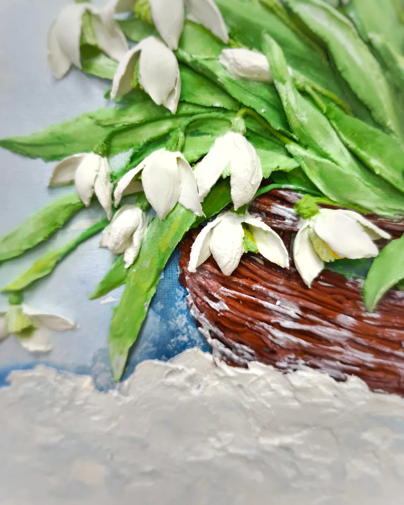 Картина "Корзина подснежников"
