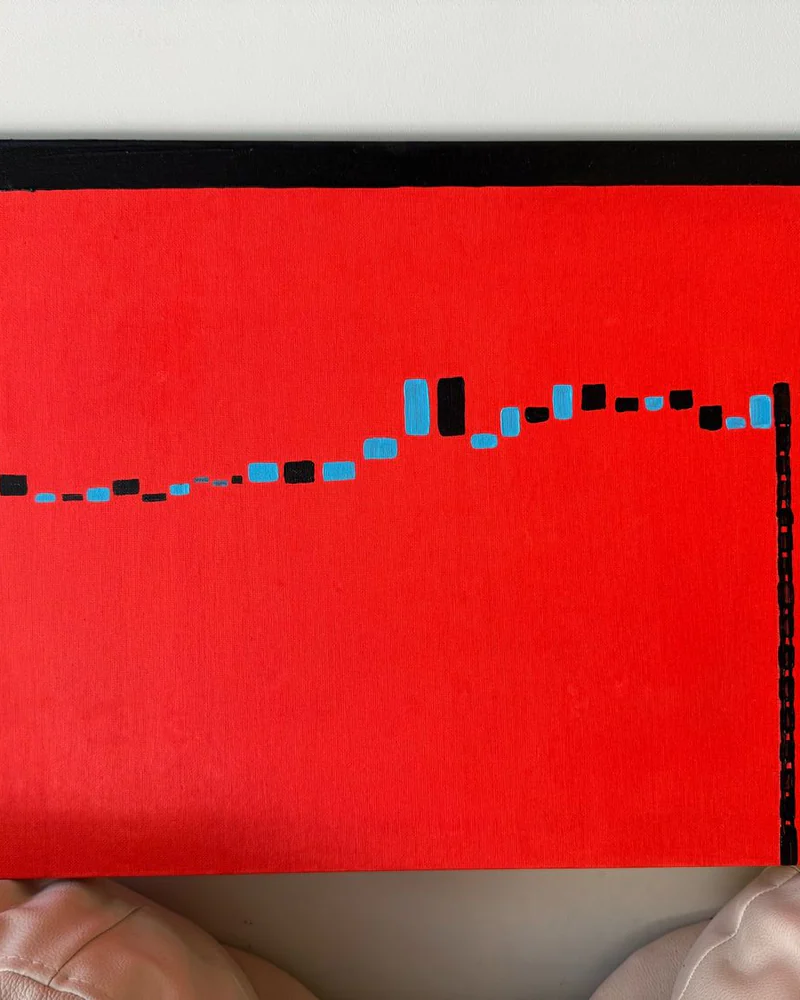 Картина маслом «Way» 40×60 см Кайдзен-сила маленьких шагов — Оригинал