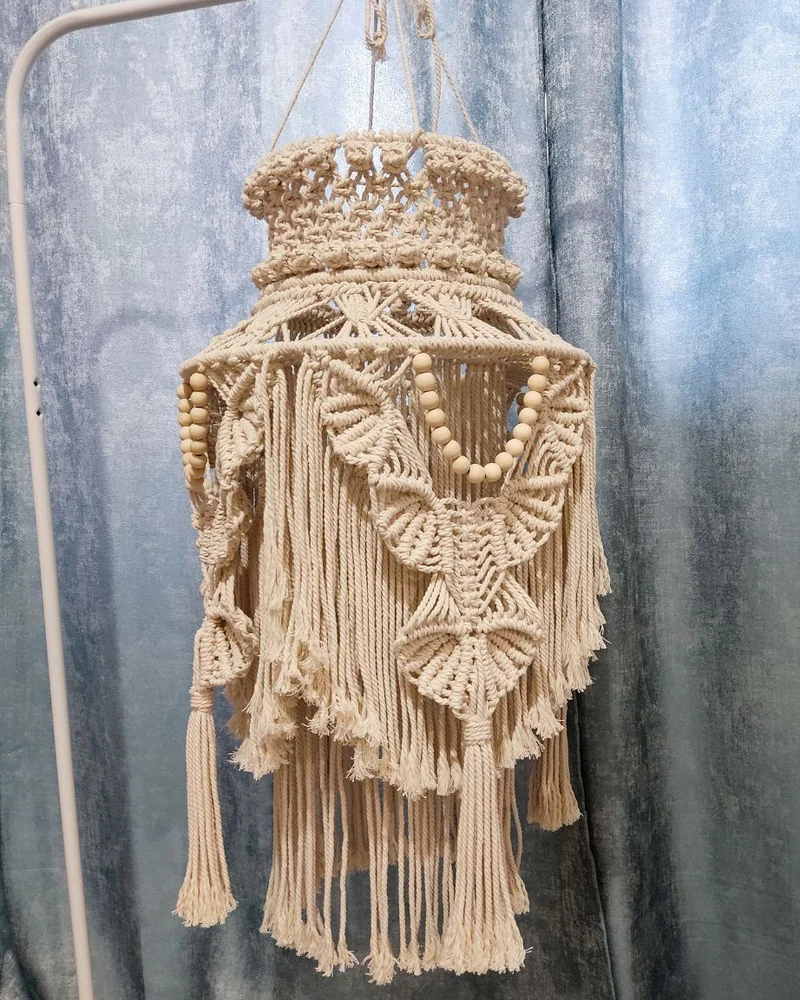 Абажур макраме, бохо, люстра макраме