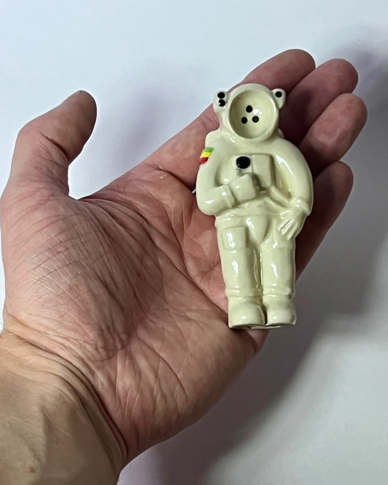 Курительная трубка ручной работы Космонавт — Белый