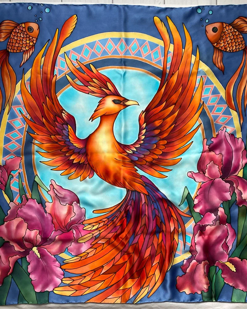 Платок «Феникс» — 90×90 см