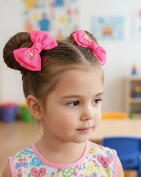 Бантики для волос, на каждый день 2 шт