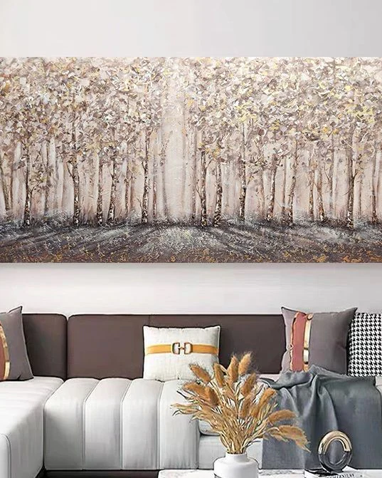 Картина «Берёзки в лучах солнца» — 60 × 120 см