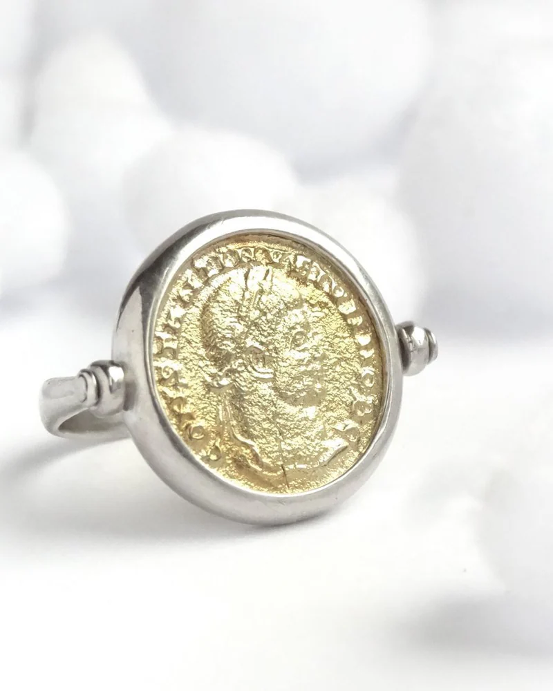 Серебряные серьги «Монеты»