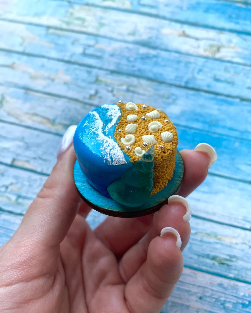 Кукольная Миниатюра Торт «Морская коллекция 🌊»