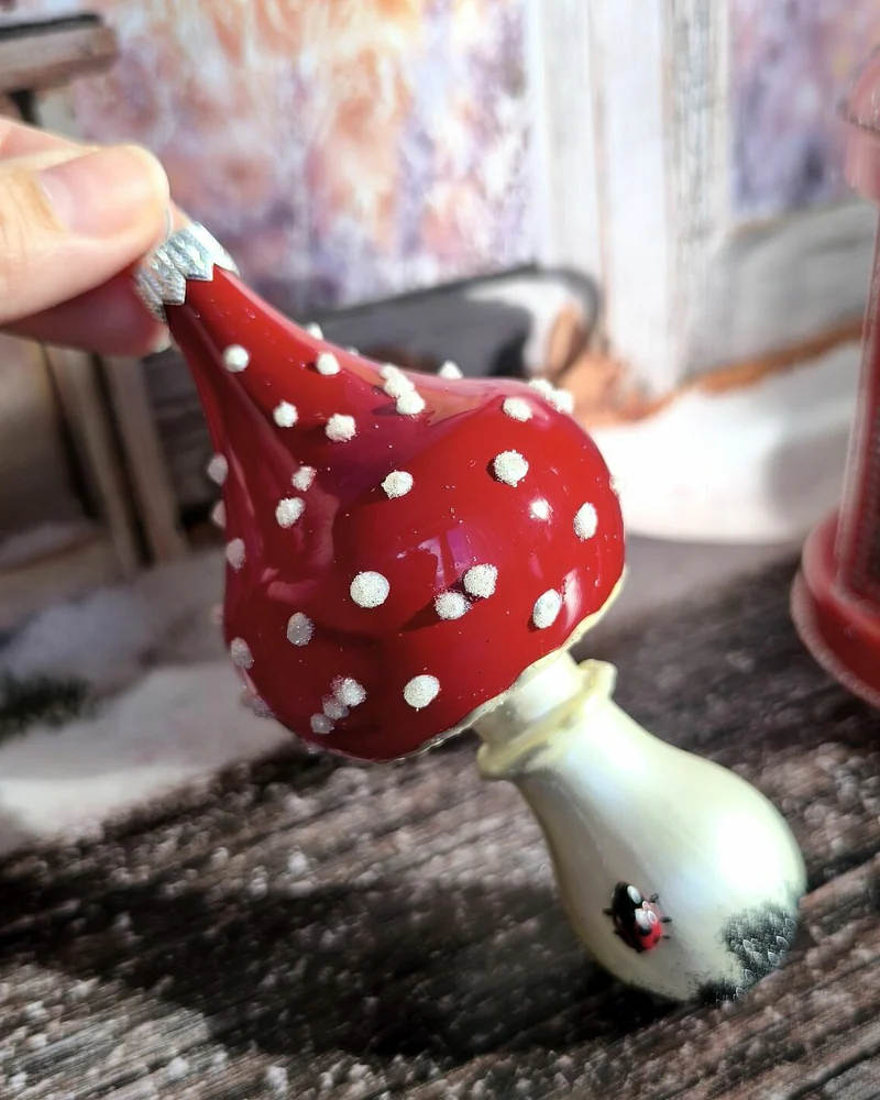 Елочная игрушка Мухомор