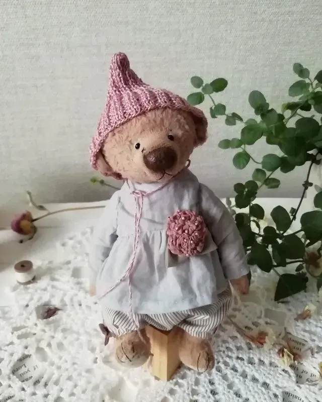 Мишка Тедди Софи, розовый, 17 см