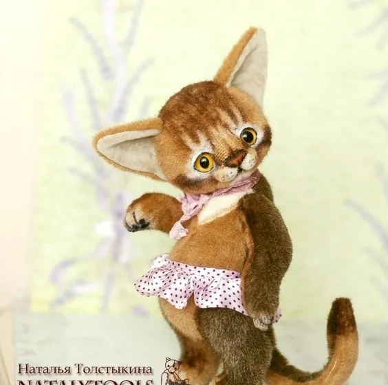 Абиссинская кошка Августа, портрет кошки на заказ