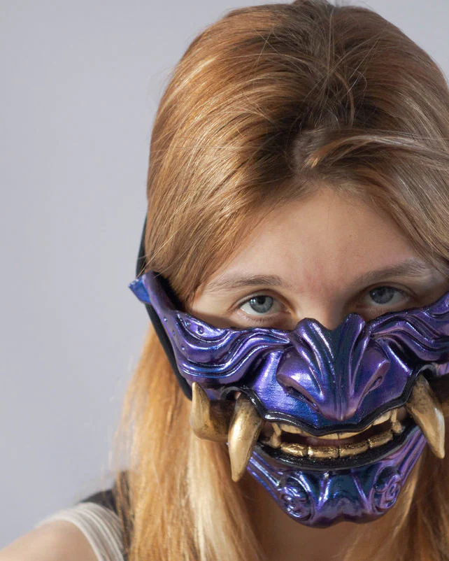 Копия товара Японская полу-маска демона Они (Oni japan mask)