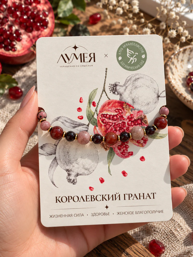Браслет "Королевский Гранат"
