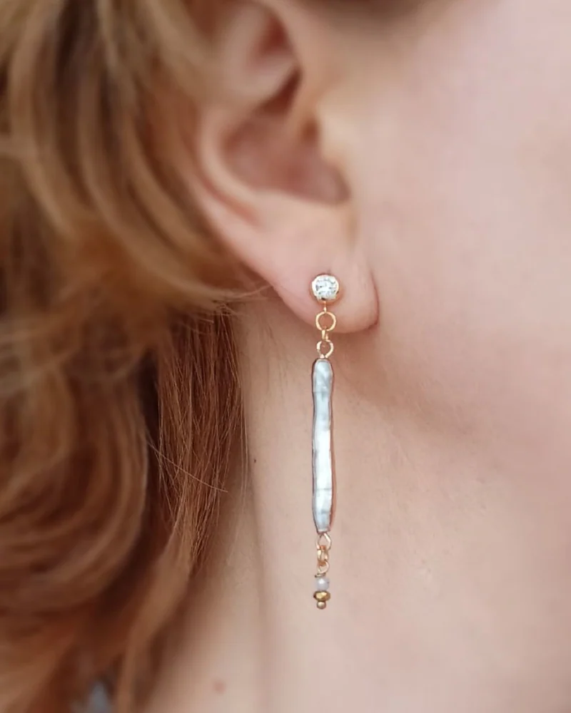 Серьги длинные Текучий Свет