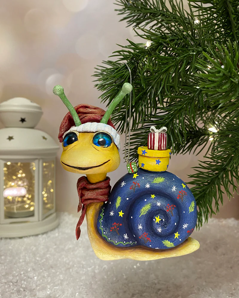 Ёлочная игрушка «Улитка»