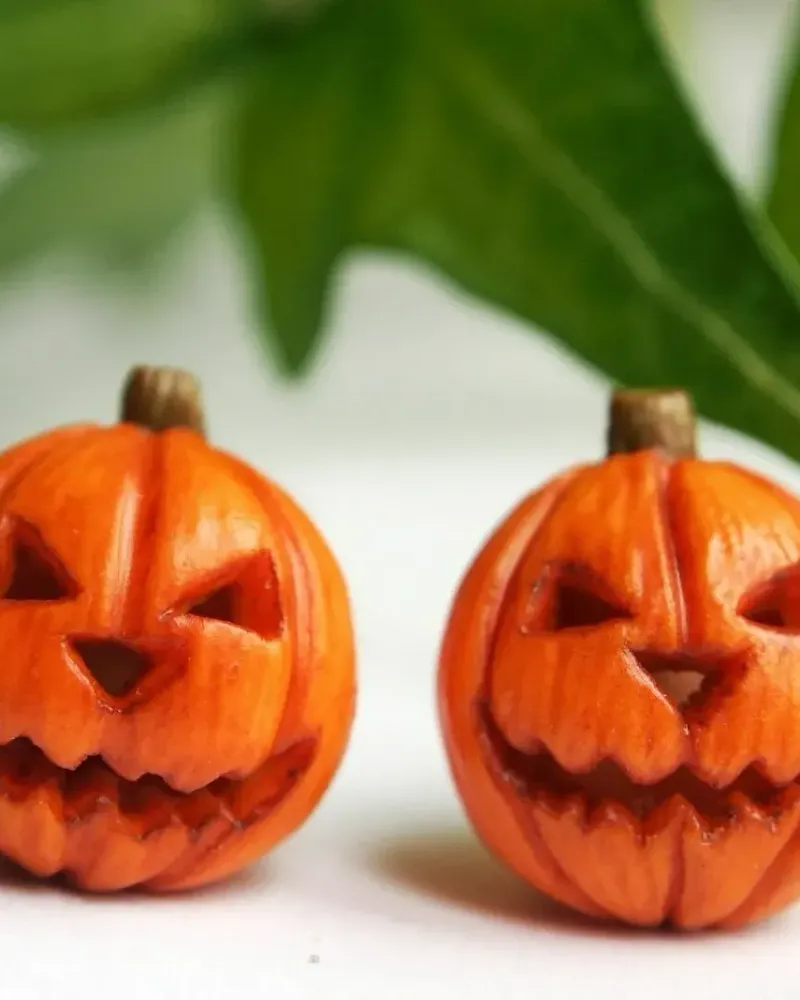 Серьги-гвоздики Jack-o’-lantern