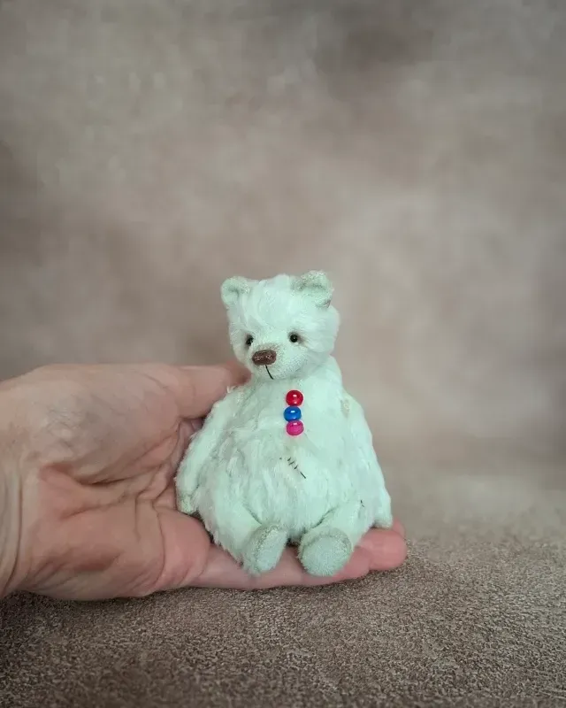 Мишка Тедди Рауль, мятный, 12 см