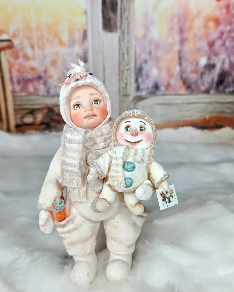 Ватная игрушка "Ожившие снеговички"