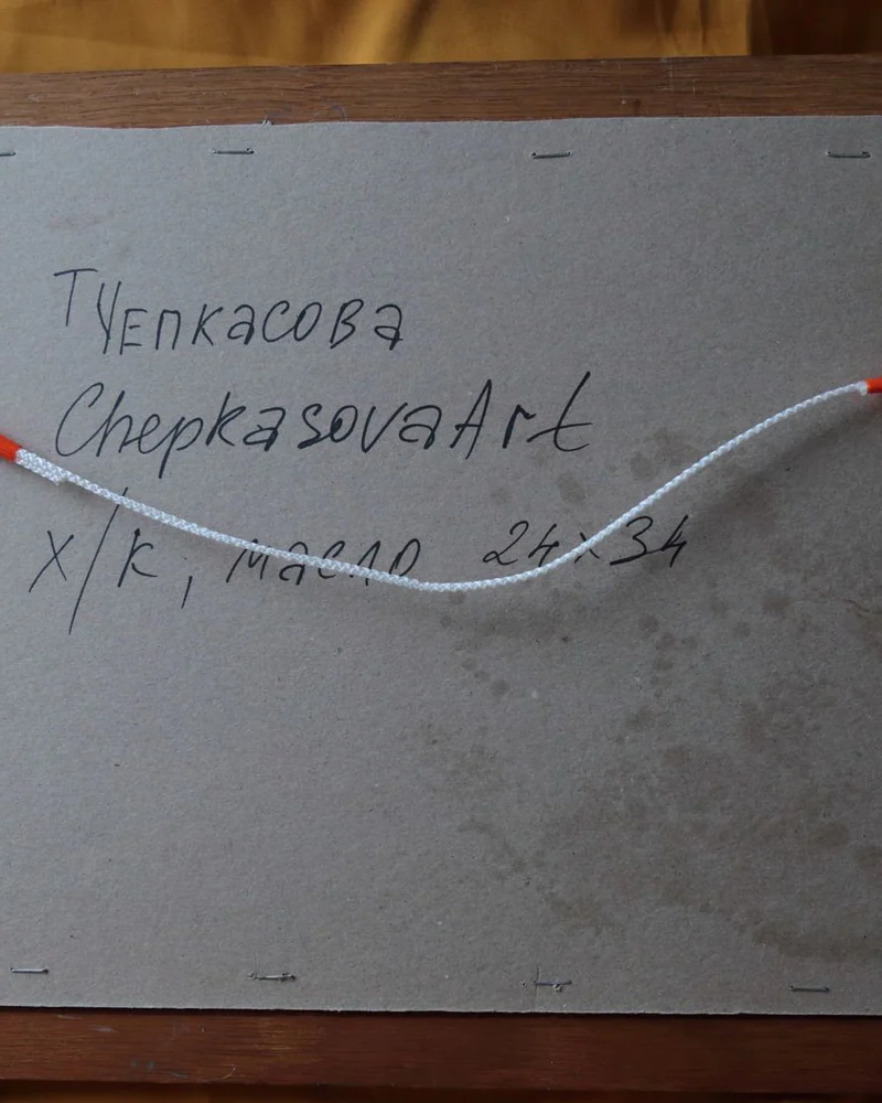 Новогодний подарок. Картина маслом