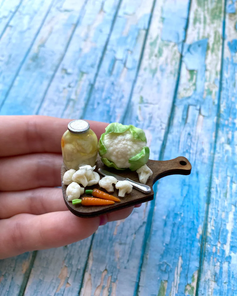 Кукольная Миниатюра «Цветная капуста 🥬»