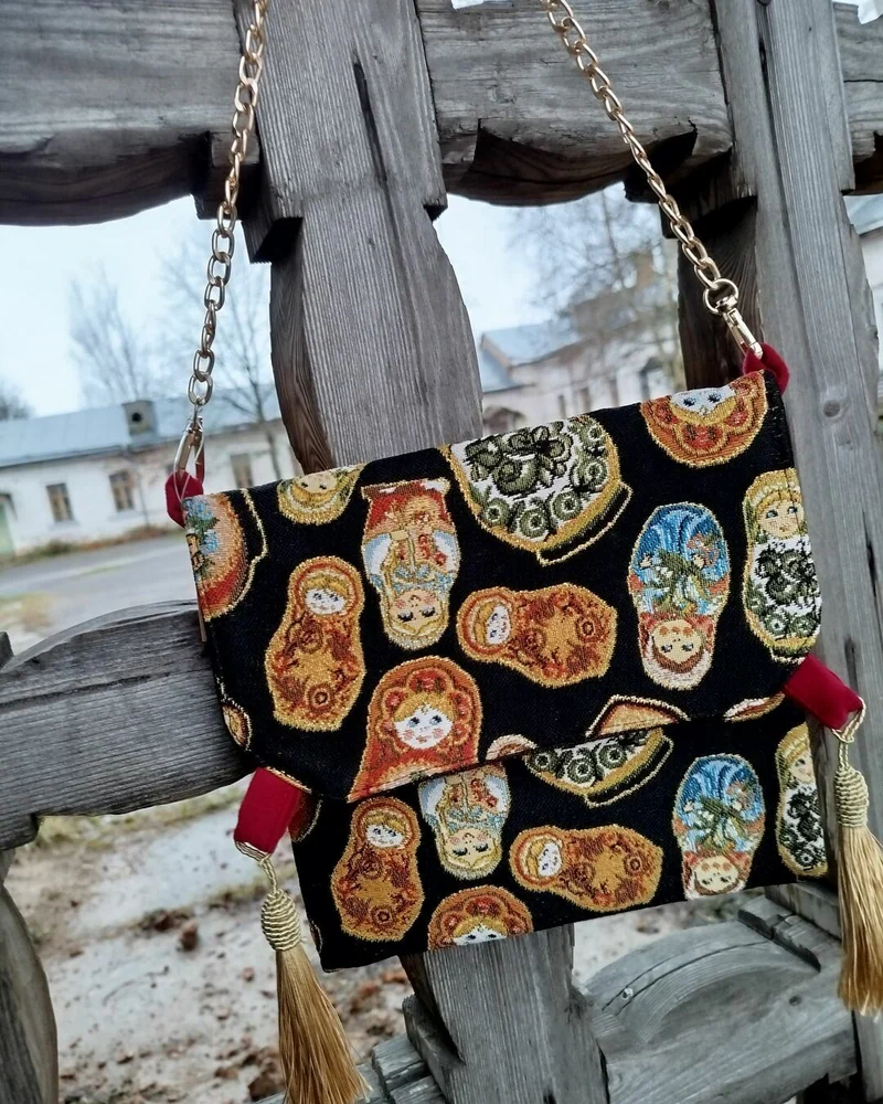 Клатч Russian style "Матрешки"