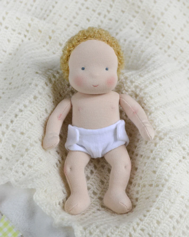 Вальдорфская кукла-пупсик 18 см