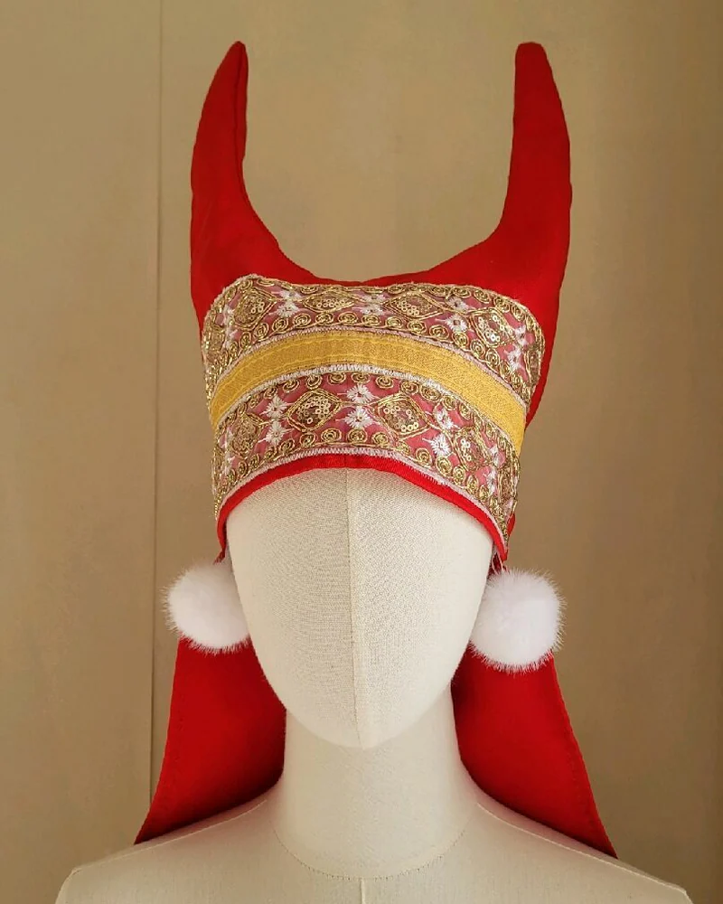 Кичка рогатая, красная