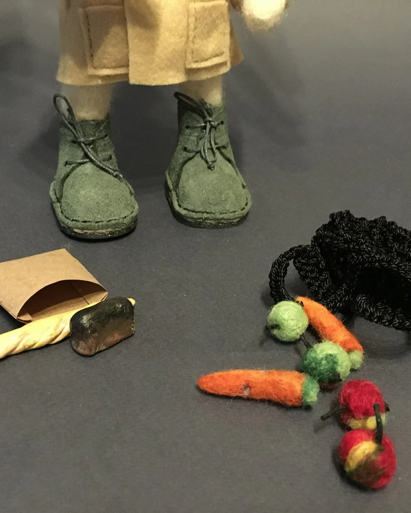 Заяц Проша. Войлочная игрушка. Игрушка из шерсти
