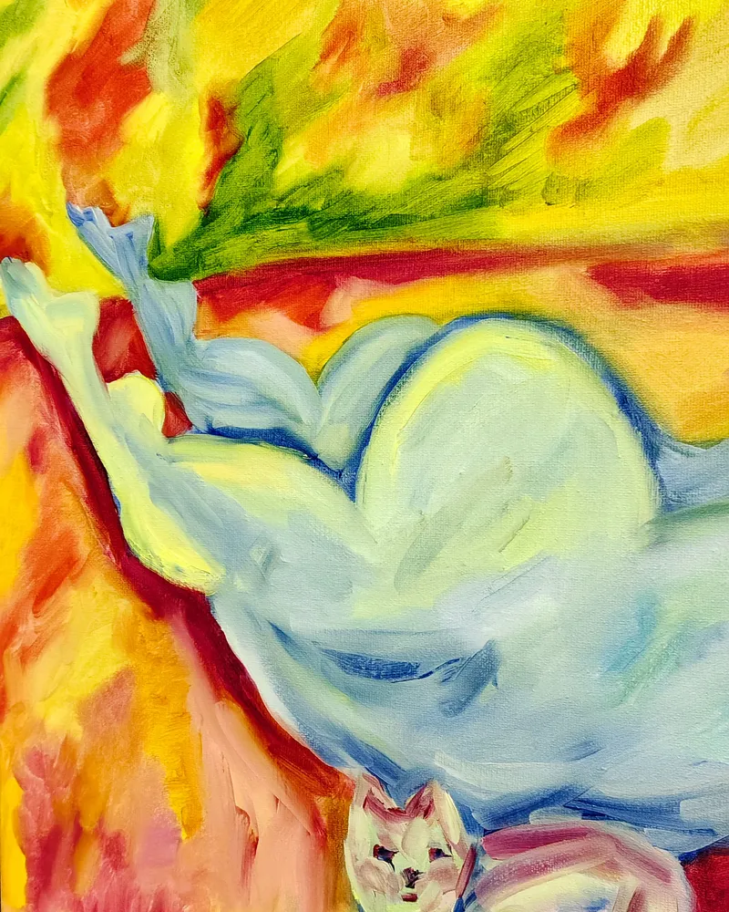 Человек и Кошка (2 эскиз)
