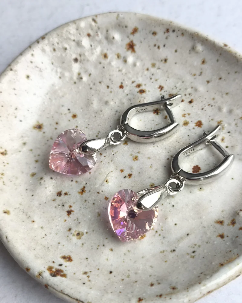 Серьги сердце