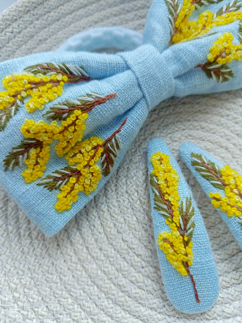 Комплект бант и заколки