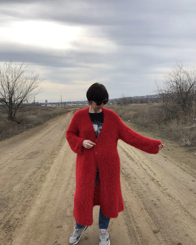 Кардиган красный — Красный кардиган