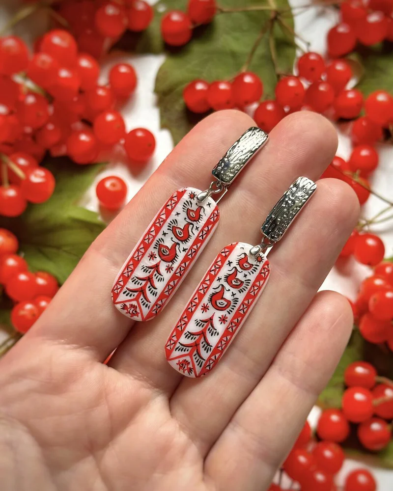 Серьги «Песни леса»
