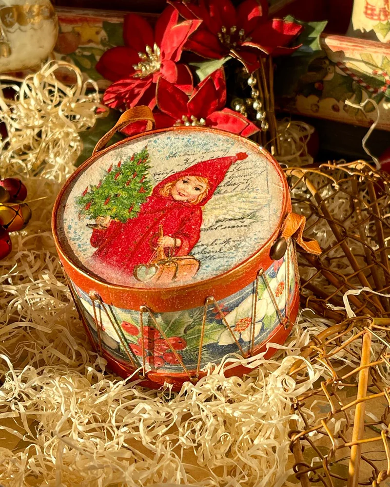 Елочная игрушка Барабан