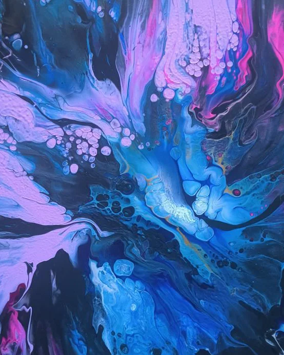 Картина Флюид арт (Fluid Art) 40х40 см