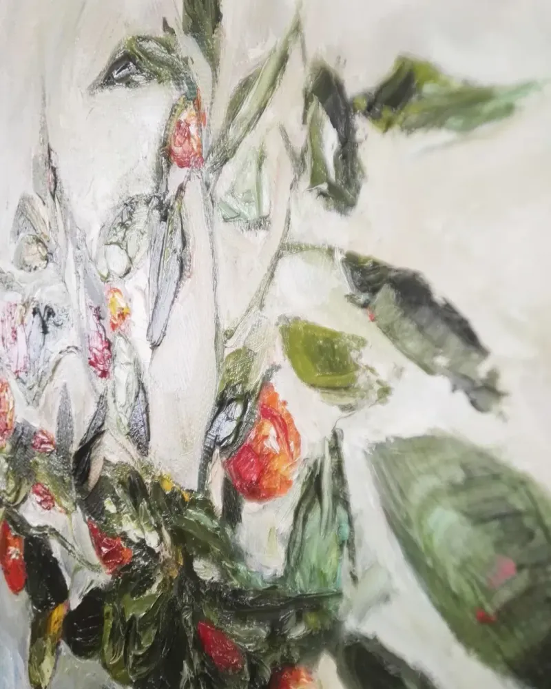 Мандариновое дерево. Картина маслом 50×60 см — 50×60 см