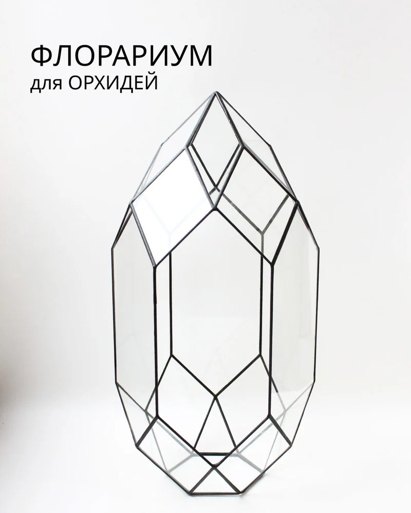 Геометрическая ваза для орхидариума или бонсая — Основной