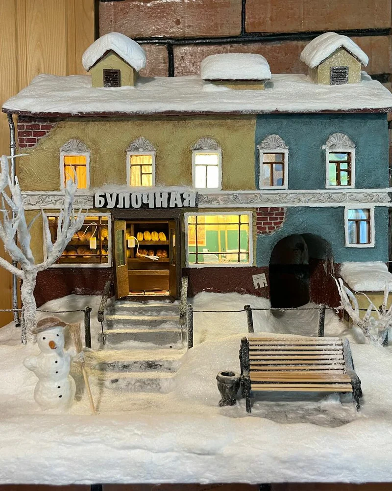 Ночник Булочная / миниатюра домик