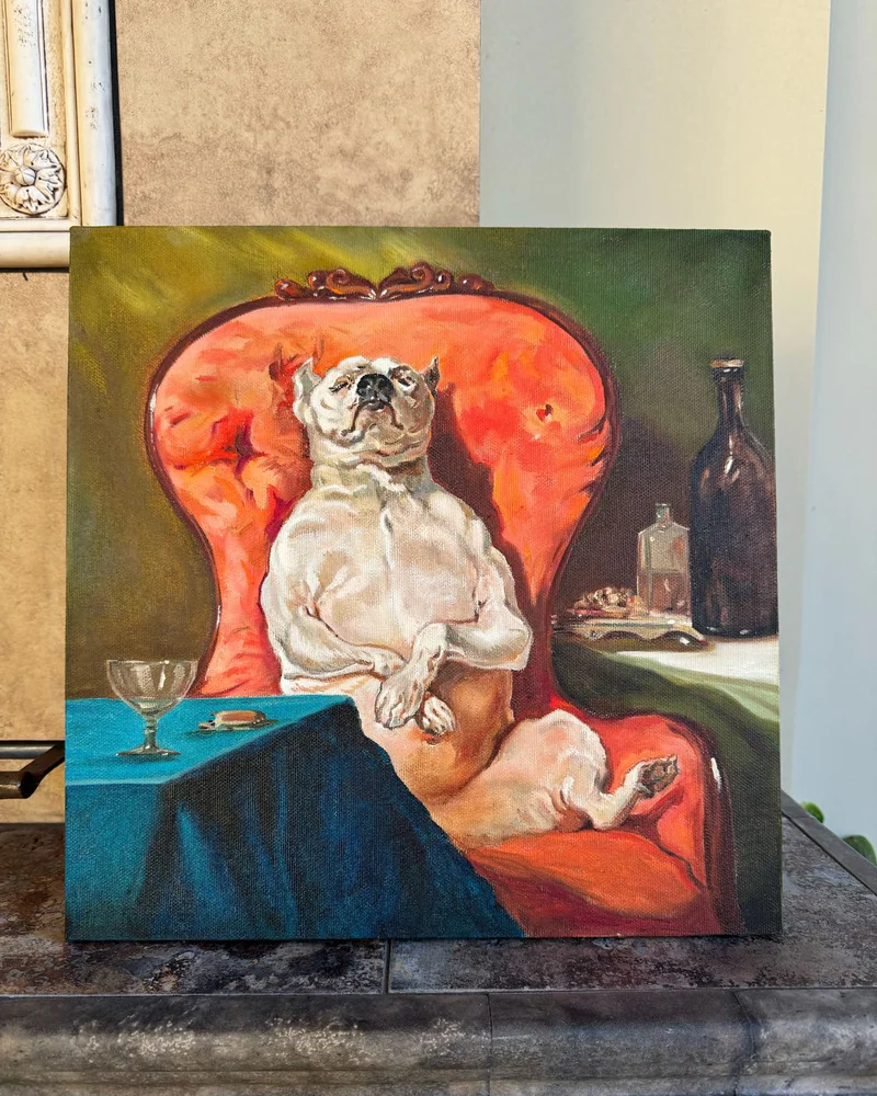 Картина маслом «Жизнь удалась!» 40×40 см — Оригинал