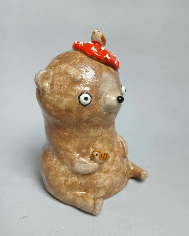 Медвежонок с птичками