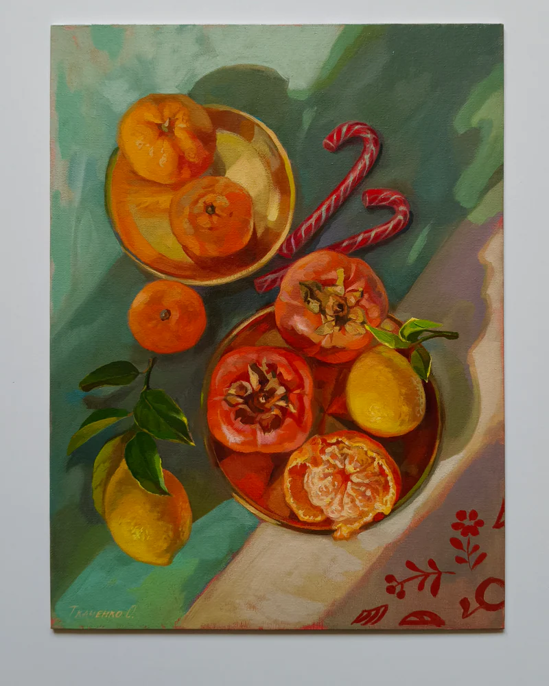 Картина маслом "Предвкушение праздника" 40*30