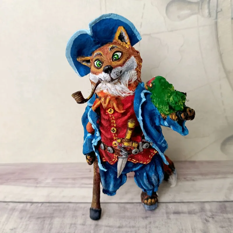 Ватная игрушка «Пират Лис»